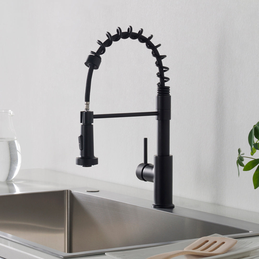 Single-Handle Pull-Out Kitchen Faucet in 205