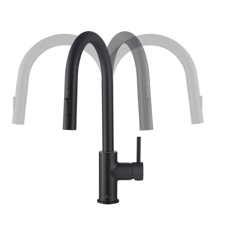 Single-Handle Pull-Down Kitchen Faucet in 206