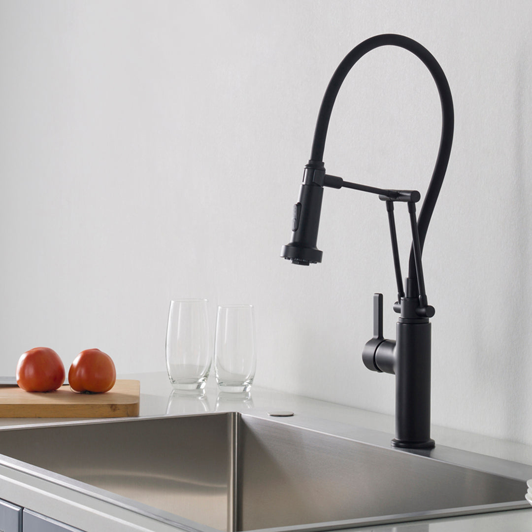 Single-Handle Pull-Out Kitchen Faucet in 208