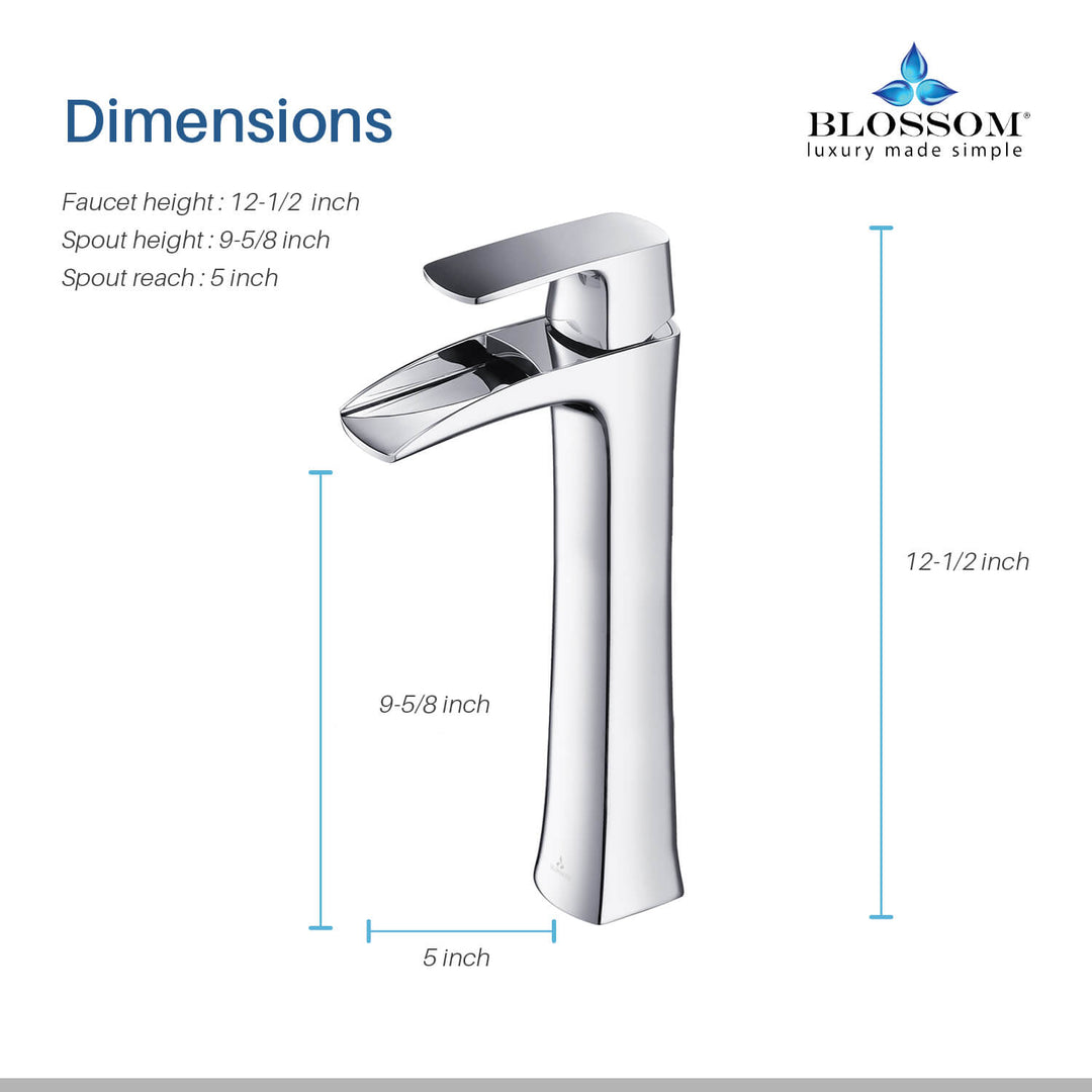 Single-Handle Single-Hole Bathroom Faucet in 305