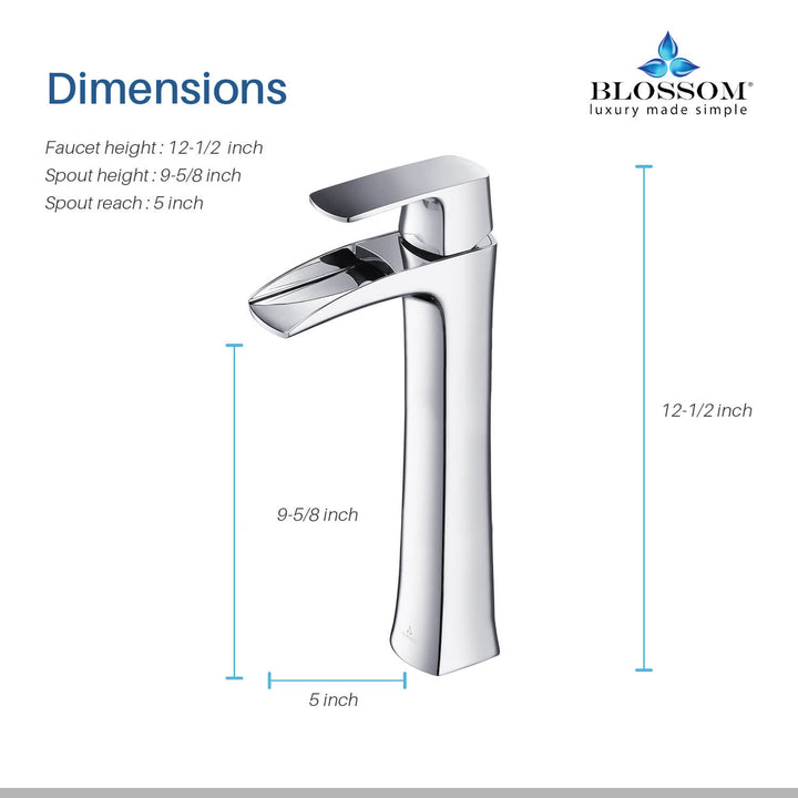 Single-Handle Single-Hole Bathroom Faucet in 305