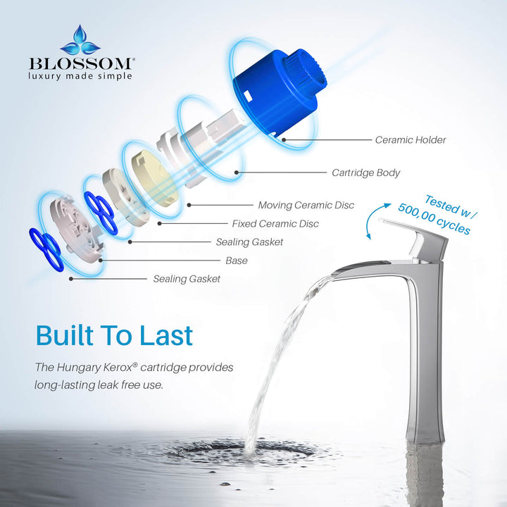 Single-Handle Single-Hole Bathroom Faucet in 305