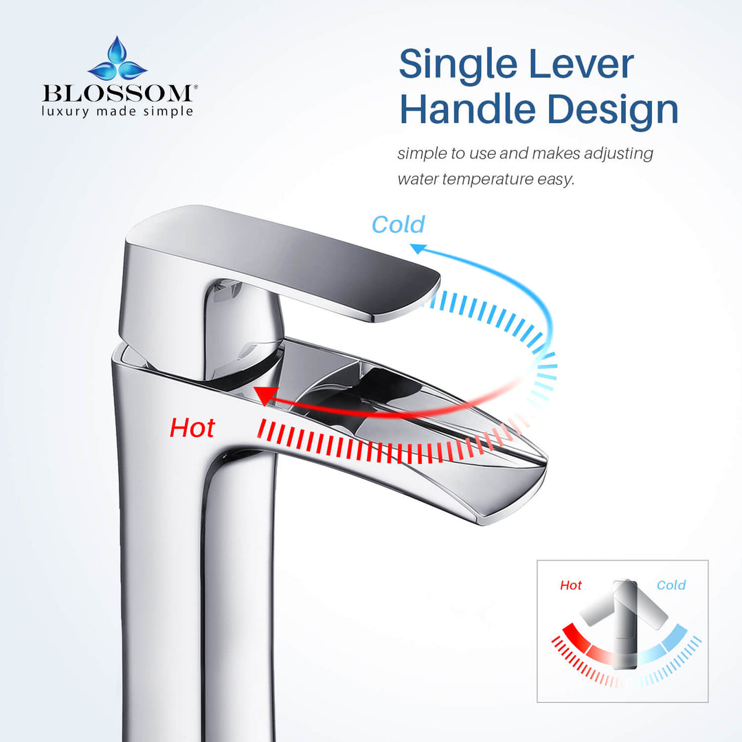 Single-Handle Single-Hole Bathroom Faucet in 305
