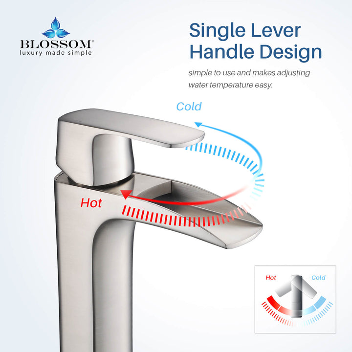 Single-Handle Single-Hole Bathroom Faucet in 305