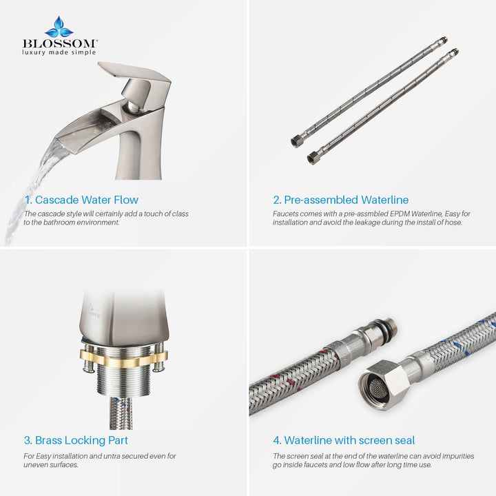 Single-Handle Single-Hole Bathroom Faucet in 305
