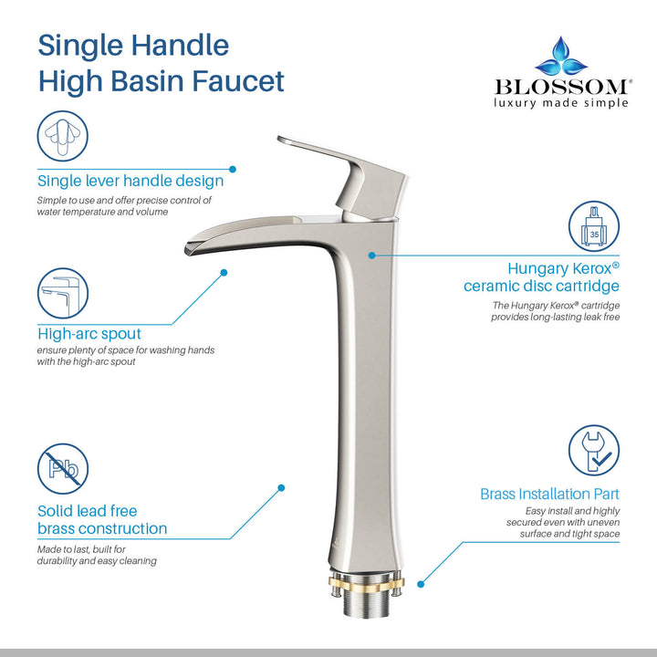 Single-Handle Single-Hole Bathroom Faucet in 305