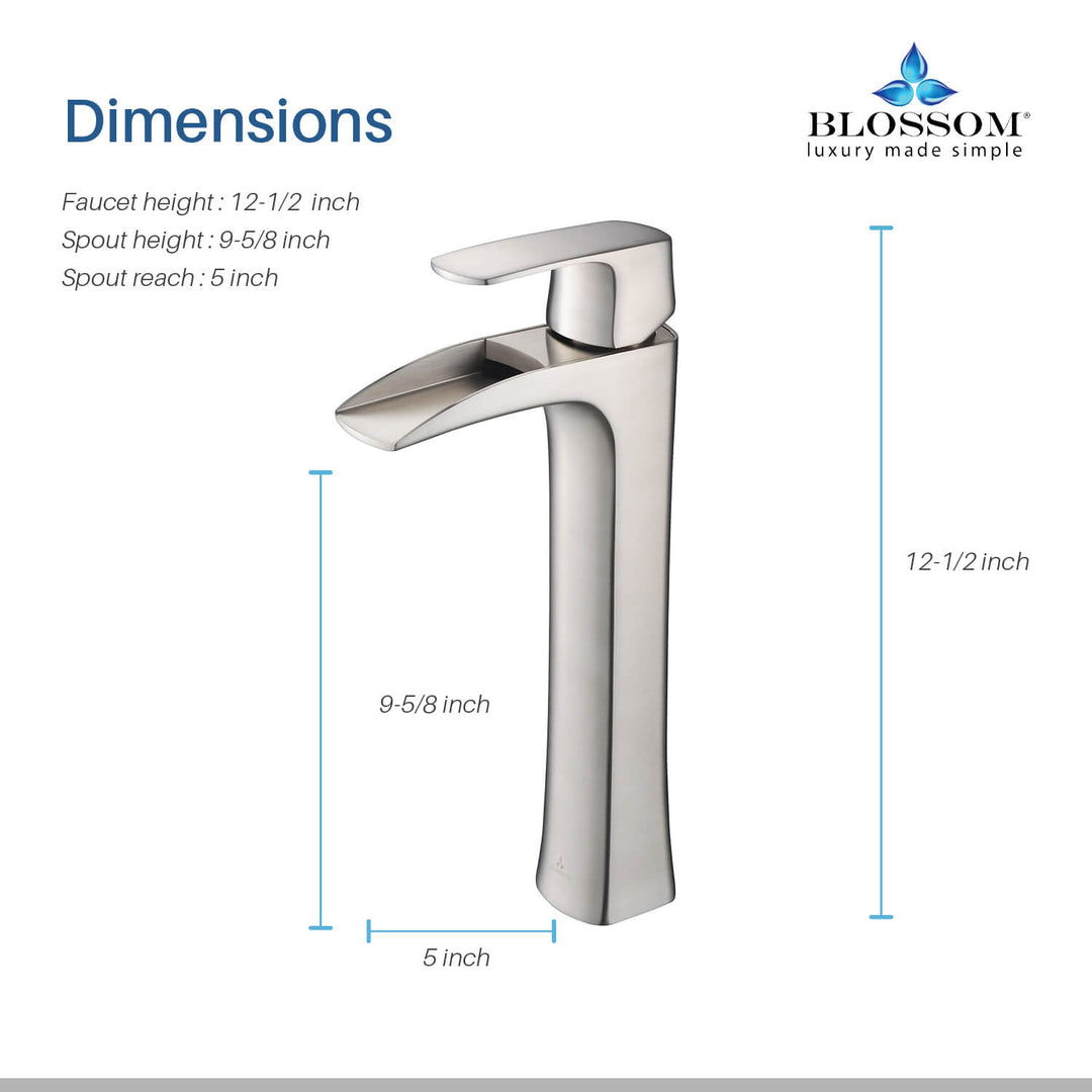 Single-Handle Single-Hole Bathroom Faucet in 305