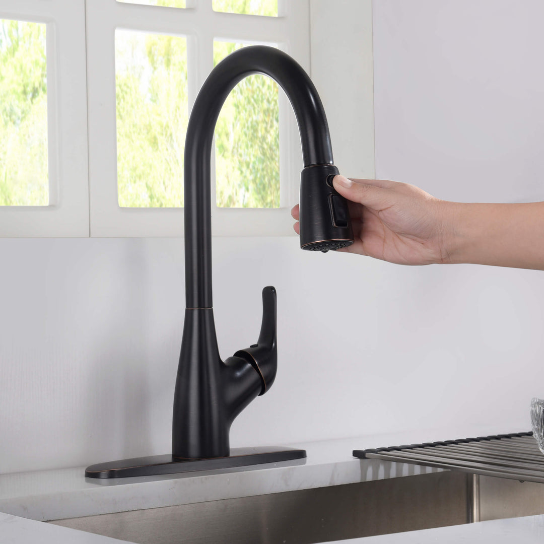 Value Collection Single-Handle Pull-Down Kitchen Faucet in F101ORB