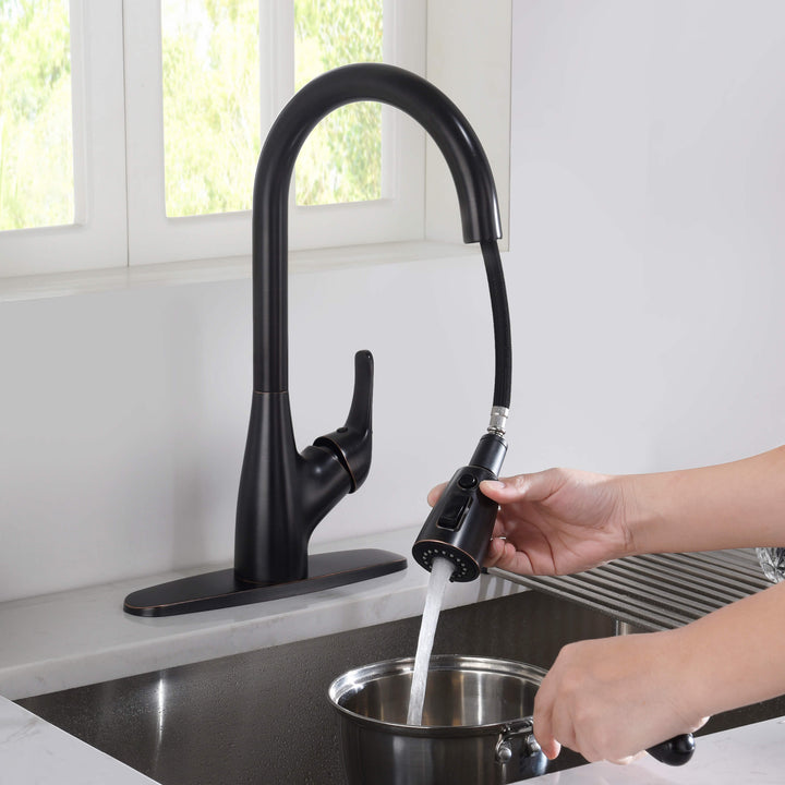 Value Collection Single-Handle Pull-Down Kitchen Faucet in F101ORB