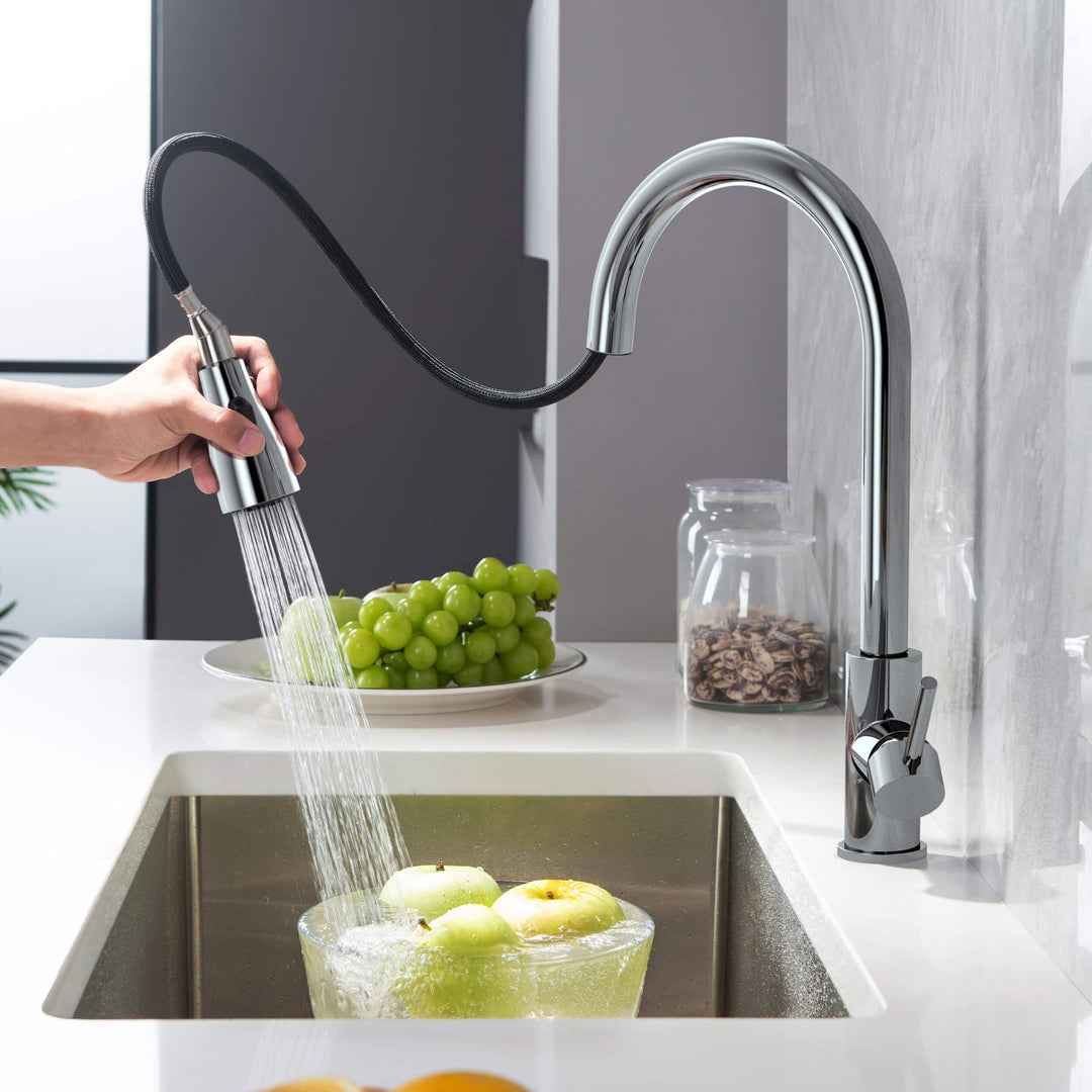 Value Collection Single-Handle Pull-Down Kitchen Faucet in F102
