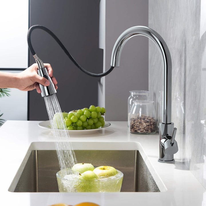 Value Collection Single-Handle Pull-Down Kitchen Faucet in F102