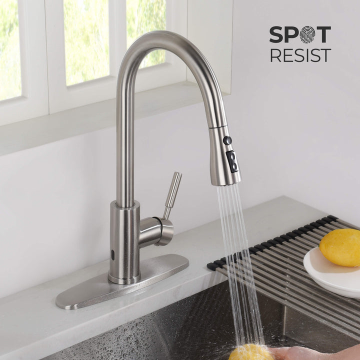 Value Collection Single-Handle Pull-Down Kitchen Faucet with Touch Sensor