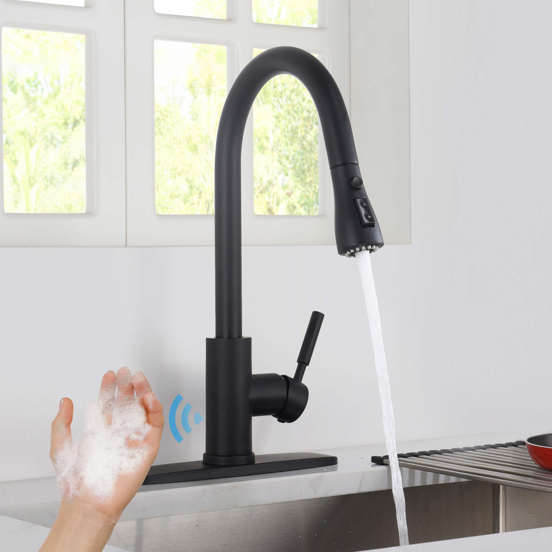Value Collection Single-Handle Pull-Down Kitchen Faucet with Touch Sensor