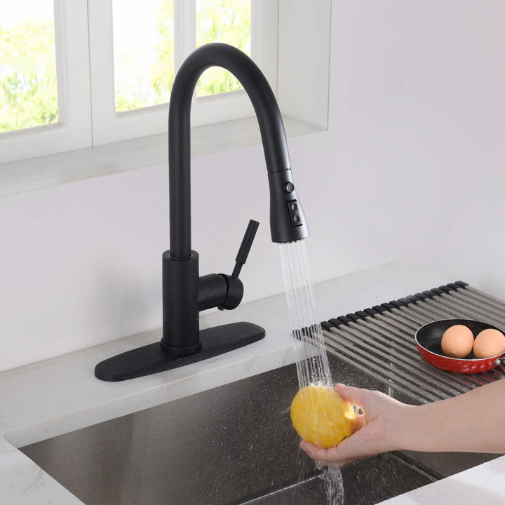 Value Collection Single-Handle Pull-Down Kitchen Faucet with Touch Sensor