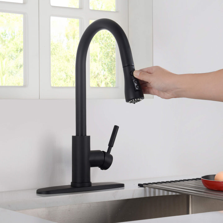 Value Collection Single-Handle Pull-Down Kitchen Faucet with Touch Sensor