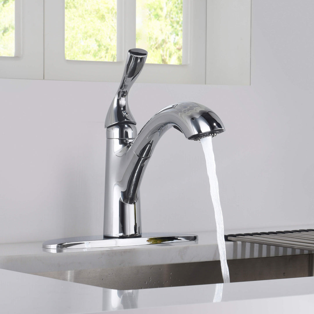 Value Collection Single-Handle Pull-Out Kitchen Faucet