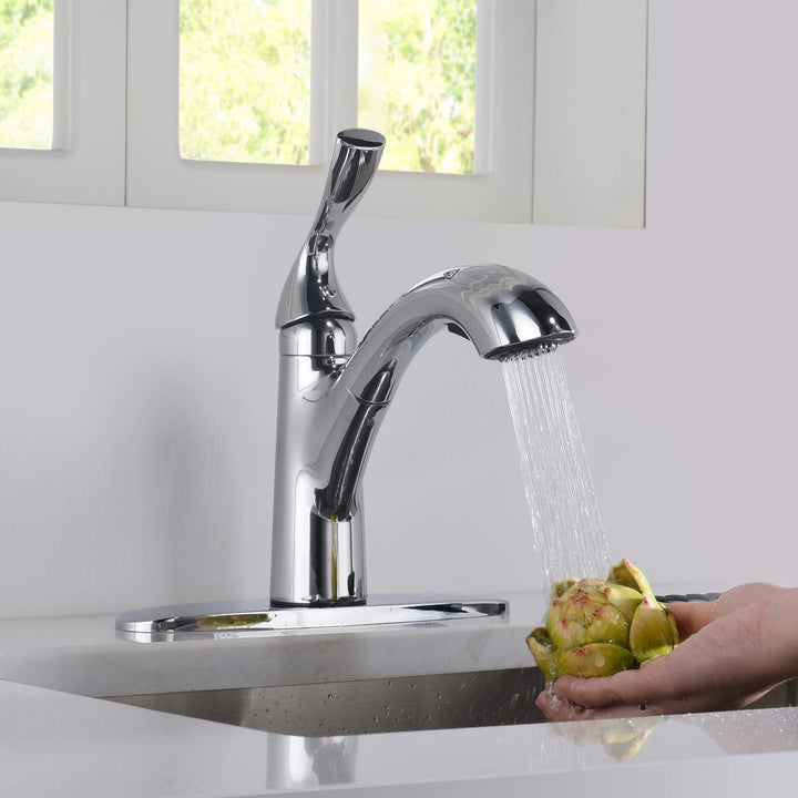Value Collection Single-Handle Pull-Out Kitchen Faucet