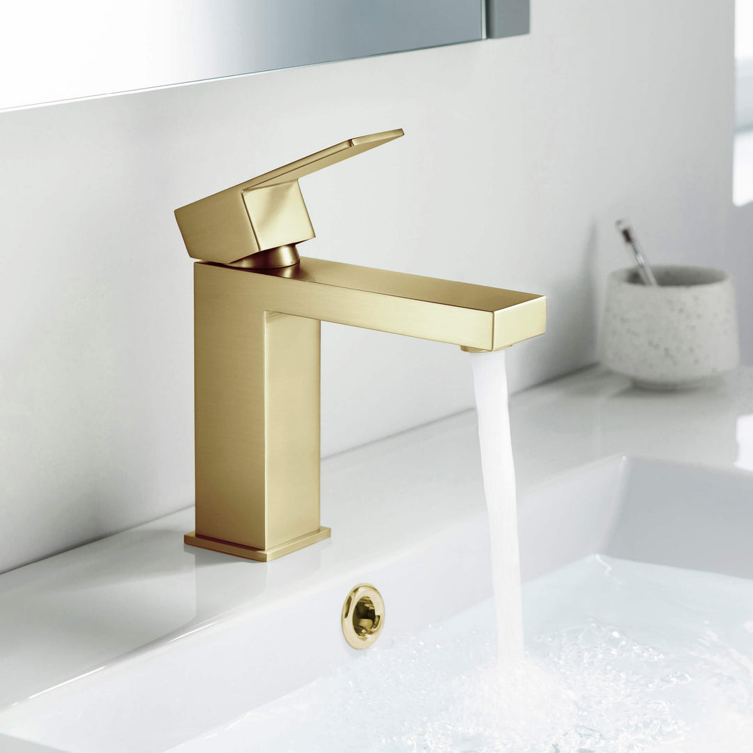 Value Collection Single-Handle Single-Hole Bathroom Faucet with Pop-Up Drain in F202