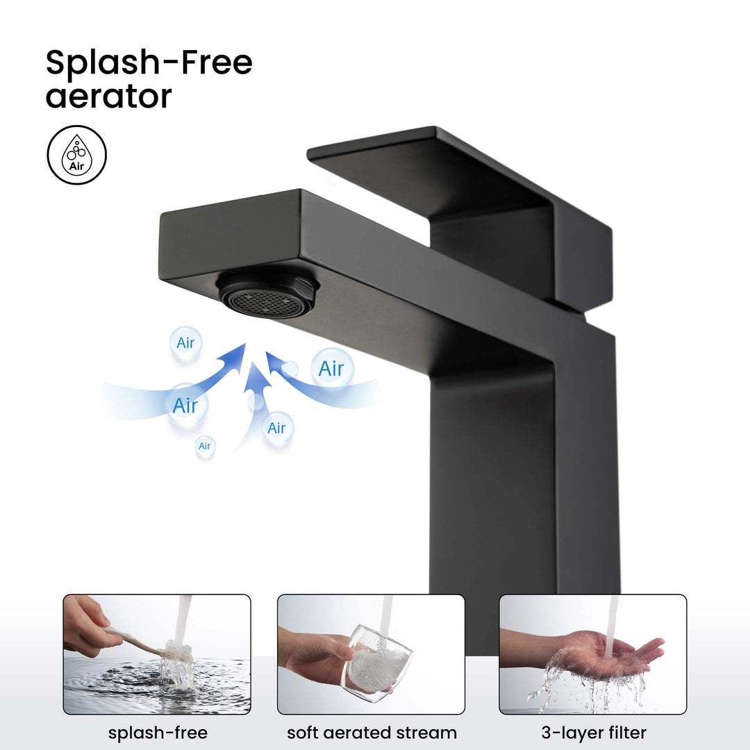 Value Collection Single-Handle Single-Hole Bathroom Faucet with Pop-Up Drain in F202