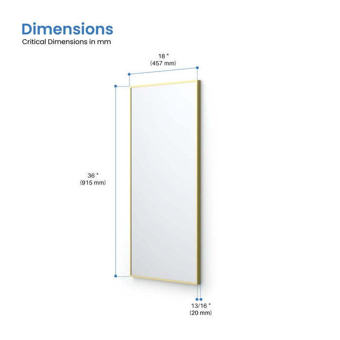 Metal Framed Bathroom Mirror