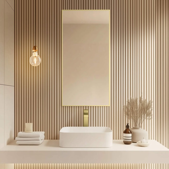 Metal Framed Bathroom Mirror