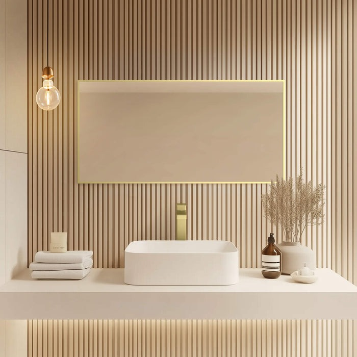 Metal Framed Bathroom Mirror