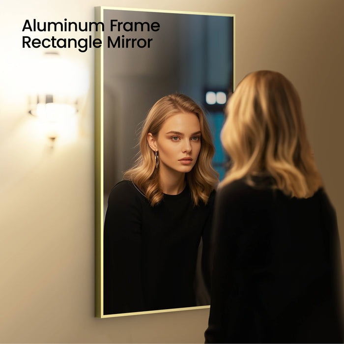 Metal Framed Bathroom Mirror