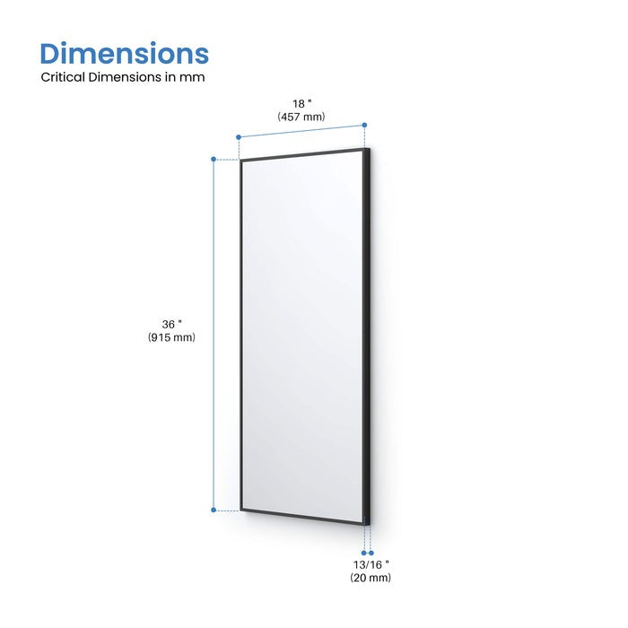 Metal Framed Bathroom Mirror