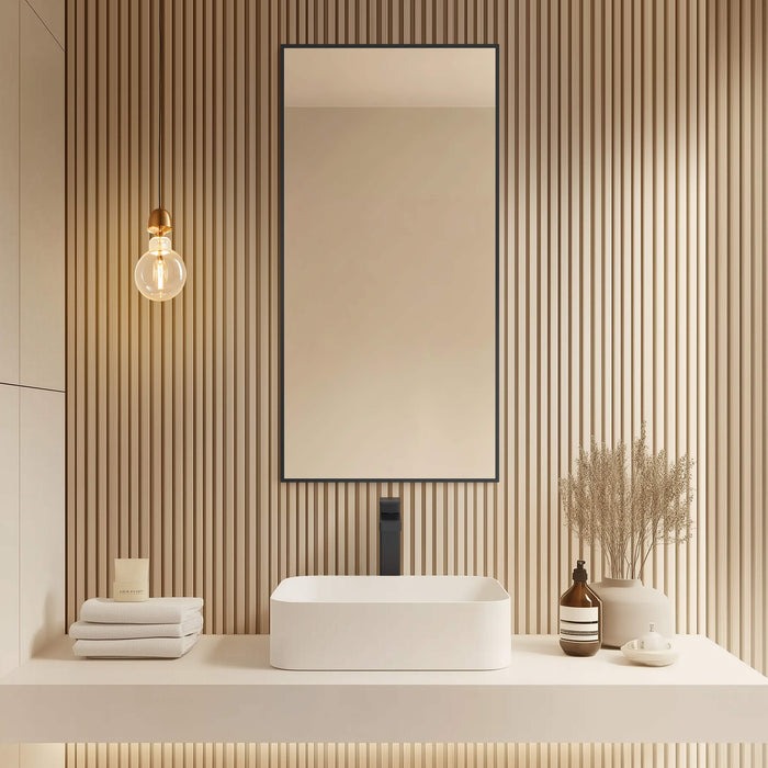 Metal Framed Bathroom Mirror