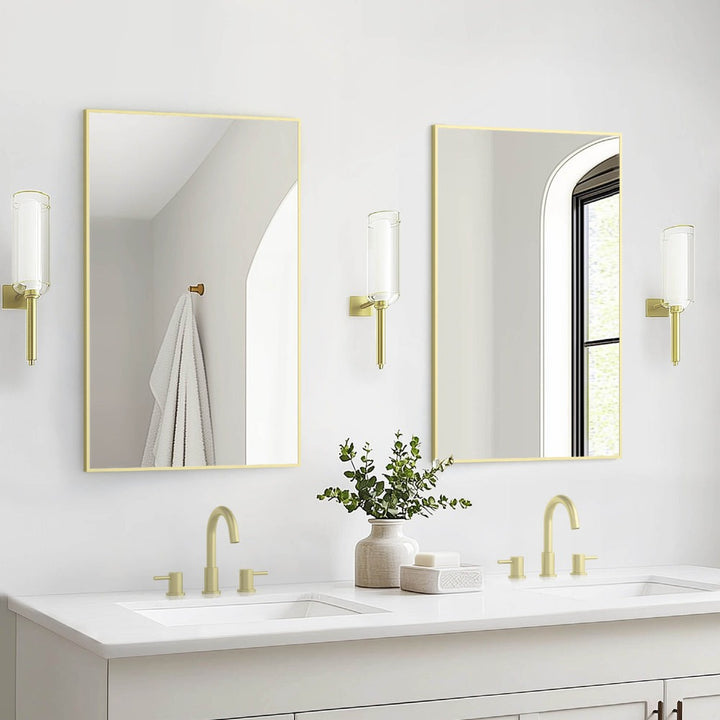 Metal Framed Bathroom Mirror
