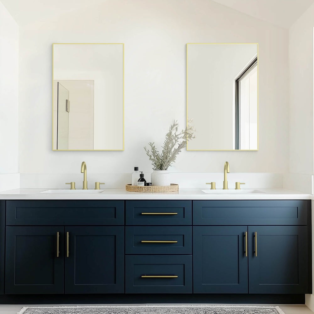 Metal Framed Bathroom Mirror