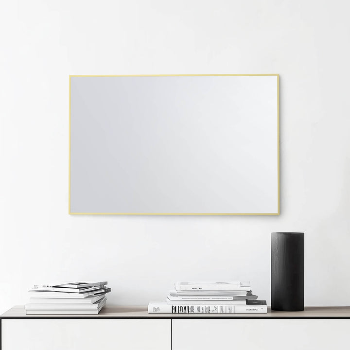 24" x 36" Metal Frame Wall-Mount Bathroom Mirror, Shatterproof in FM1