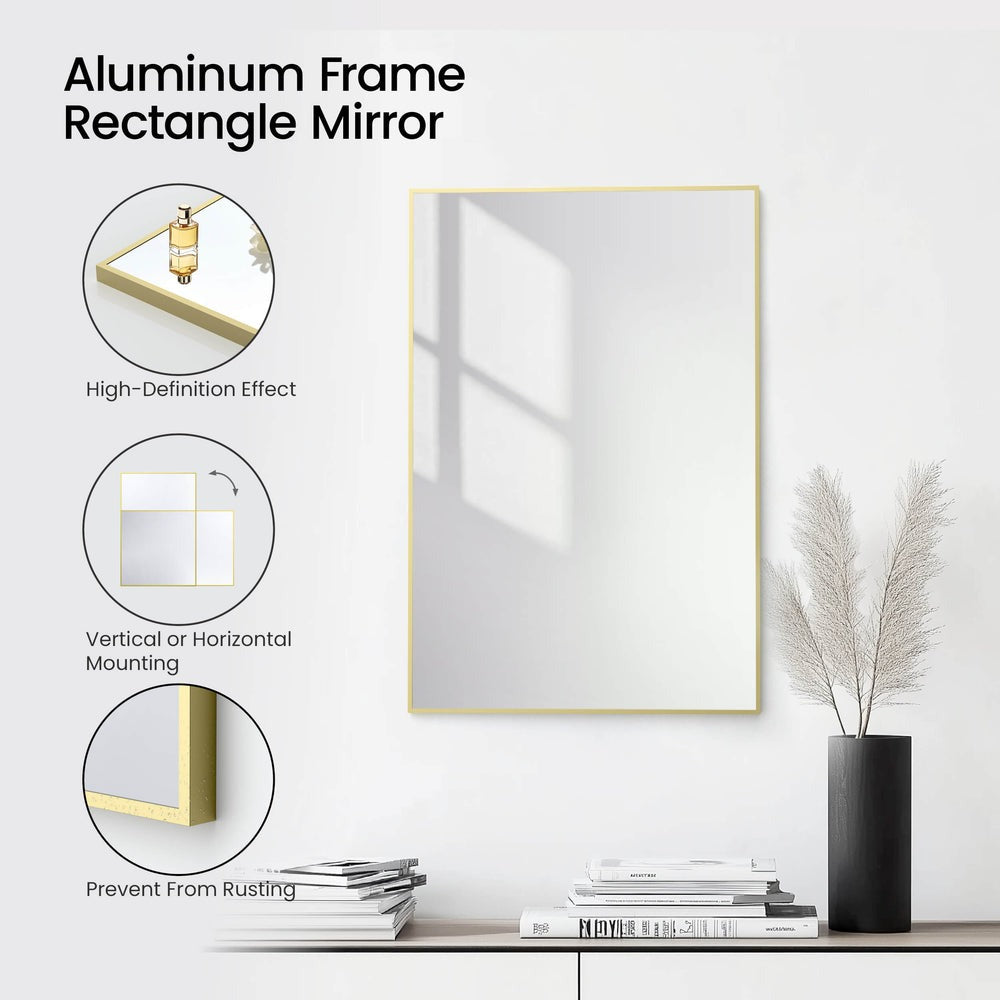 Metal Framed Bathroom Mirror