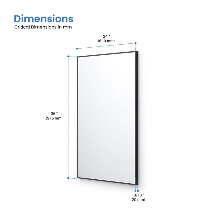 Metal Framed Bathroom Mirror