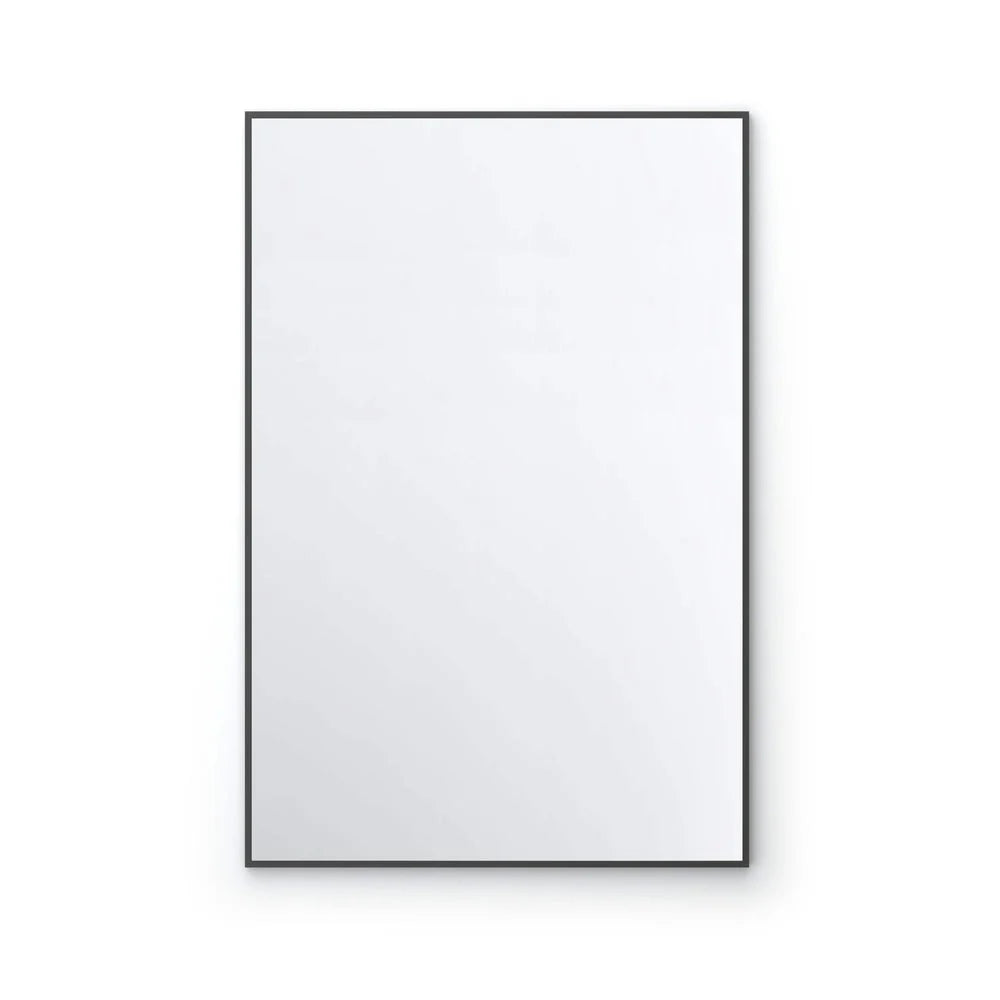 The Metal Framed Mirrors feature a rectangular design with a slim black metal frame, shown against a plain white background—perfect for adding modern style to any interior space.