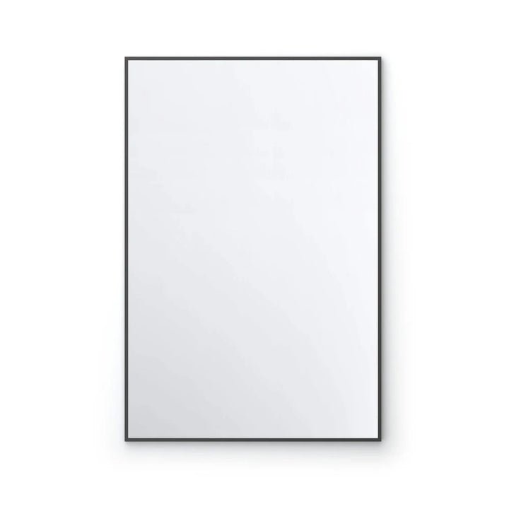 The Metal Framed Mirrors feature a rectangular design with a slim black metal frame, shown against a plain white background—perfect for adding modern style to any interior space.