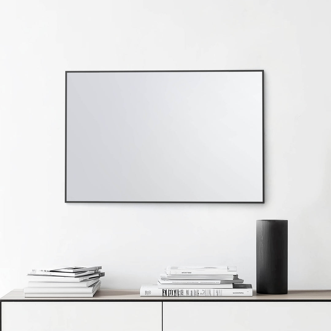 24" x 36" Metal Frame Wall-Mount Bathroom Mirror, Shatterproof in FM1