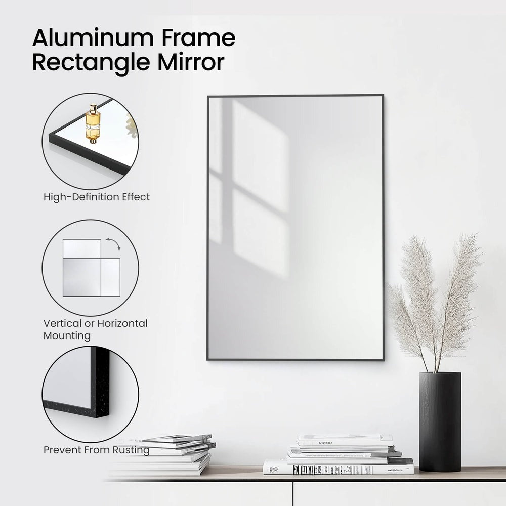Metal Framed Bathroom Mirror