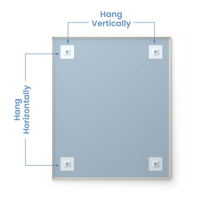 Metal Framed Bathroom Mirror
