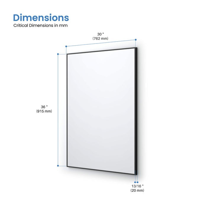 Metal Framed Bathroom Mirror