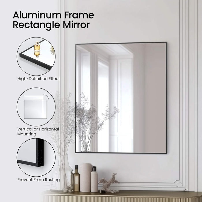 Metal Framed Bathroom Mirror