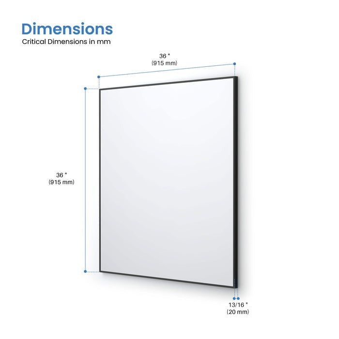 Metal Framed Bathroom Mirror