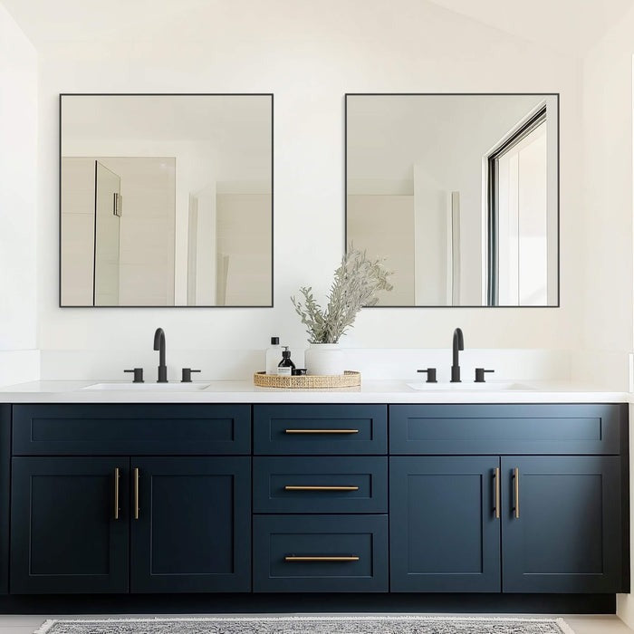 Metal Framed Bathroom Mirror
