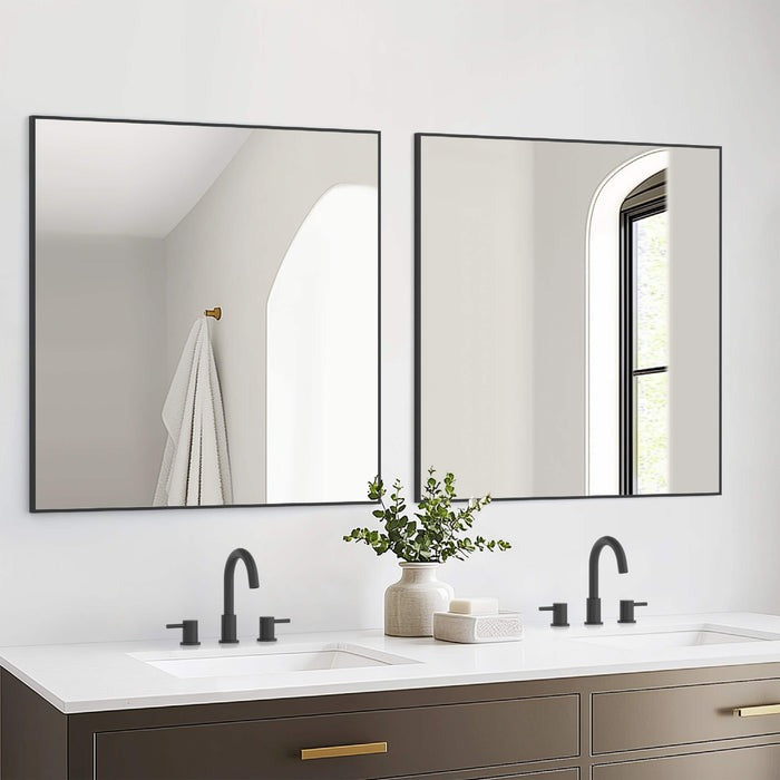 Metal Framed Bathroom Mirror
