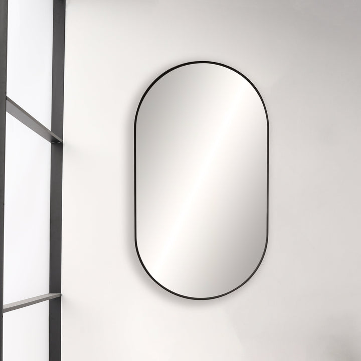 20" x 36" Metal Frame Wall-Mount Bathroom Mirror, Shatterproof