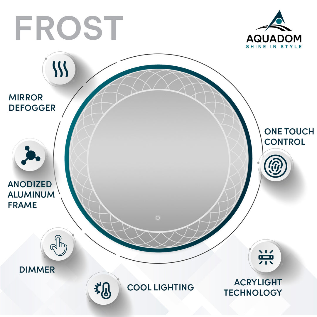 Frost 24" LED Bathroom Mirror, Anti-Fog