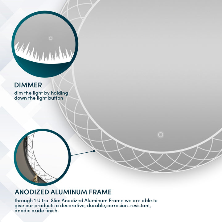 Frost 30" LED Bathroom Mirror, Anti-Fog
