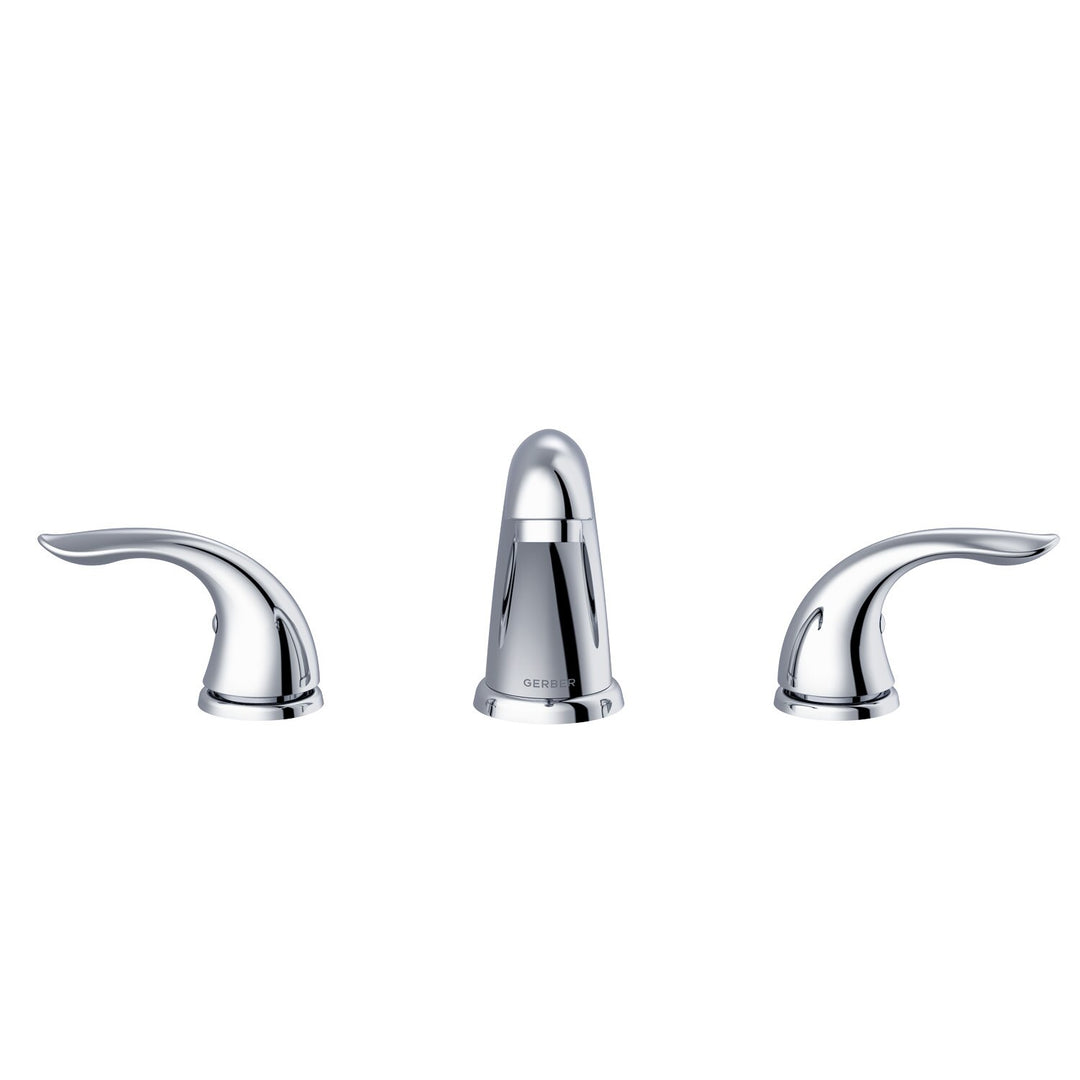 Viper™ Two Handle Widespread Bathroom Faucet with Metal Touch-Down Drain