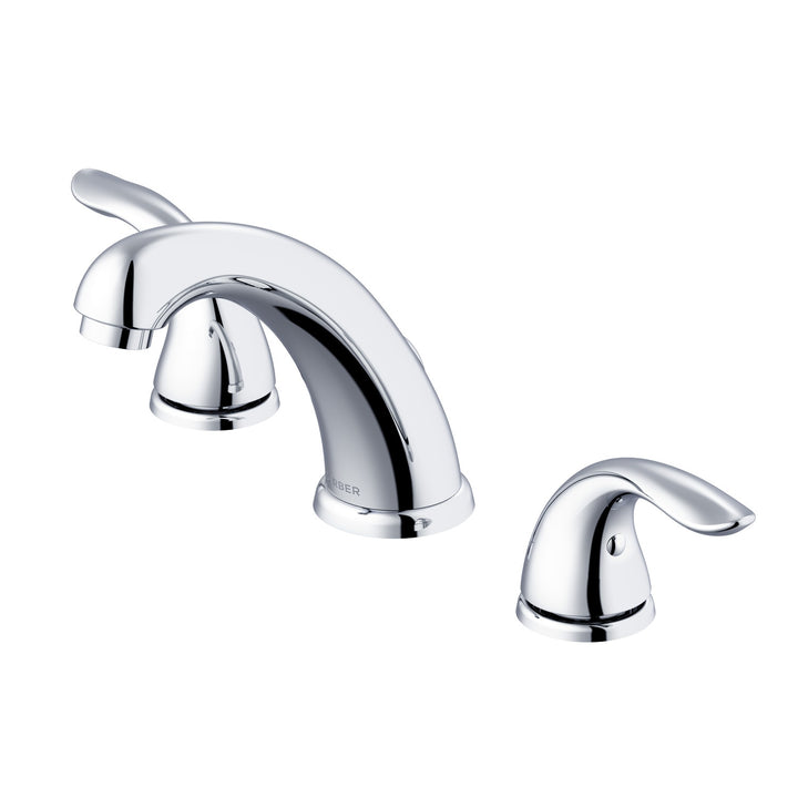 Viper™ Two Handle Widespread Bathroom Faucet with Metal Touch-Down Drain
