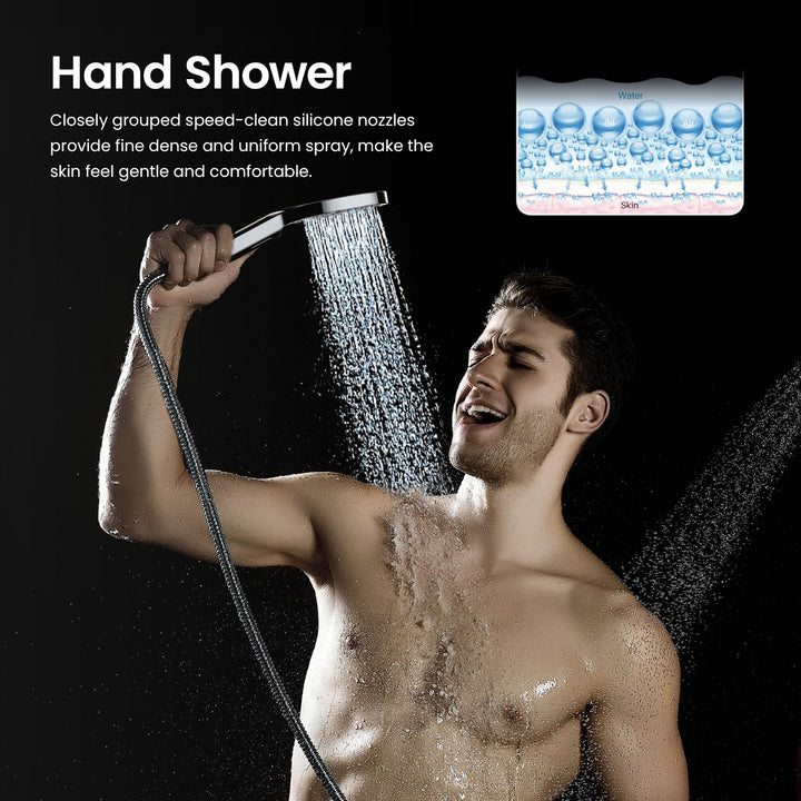 Halo 3-Mode ABS Handheld Shower Head